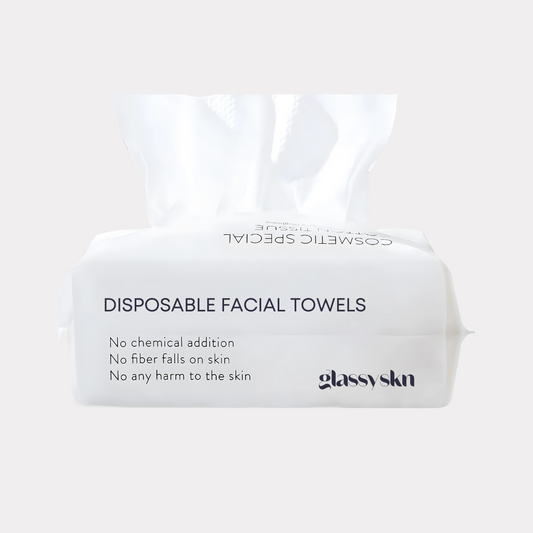 🌟 Glassy Disposable Facial Towels - 100Pcs